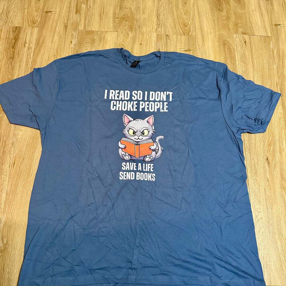 Angry Cat Reading T-shirt Funny Kitty Shirts for Reader gift Book Love – ,